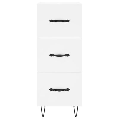 vidaXL Buffet haut Blanc 34,5x34x180 cm Bois d'ingénierie