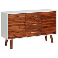 vidaXL Buffet 110x35x70 cm Bois d'acacia massif et MDF