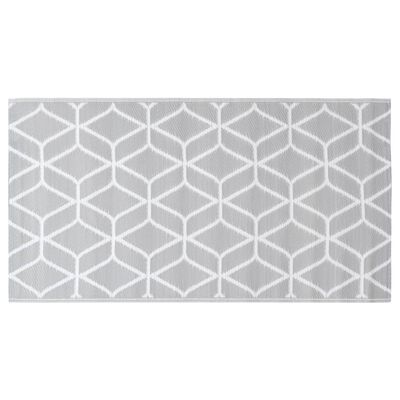 vidaXL Tapis d'extérieur Gris 120x180 cm PP