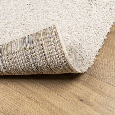 vidaXL Tapis shaggy PAMPLONA poils longs moderne crème 80x150 cm