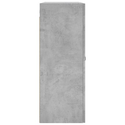 vidaXL Armoires murales 2 pcs gris béton bois d'ingénierie