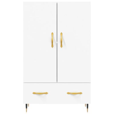 vidaXL Buffet haut blanc 69,5x31x115 cm bois d'ingénierie