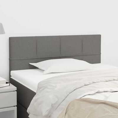 vidaXL Tête de lit Gris foncé 80x5x78/88 cm Tissu