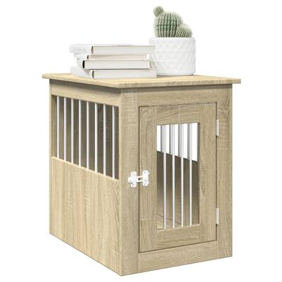 vidaXL Meuble de cage pour chiens chêne sonoma 45x62x59 cm