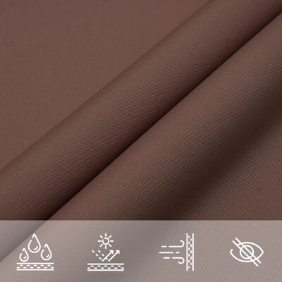 vidaXL Voile de parasol tissu oxford rectangulaire 2,5x3,5 m marron