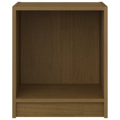 vidaXL Table de chevet Marron miel 35,5x33,5x41,5cm Bois de pin massif