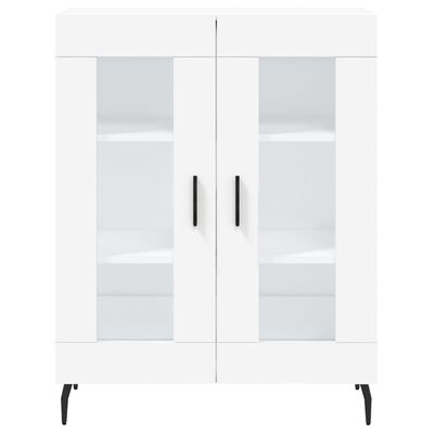 vidaXL Buffet haut Blanc 69,5x34x180 cm Bois d'ingénierie