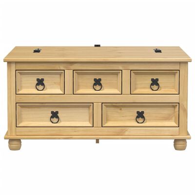 vidaXL Boîte de rangement Corona 90x78x45 cm bois de pin massif