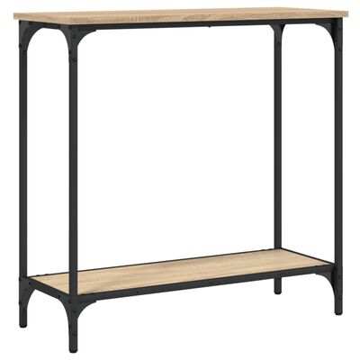 vidaXL Table console chêne sonoma 75x30,5x75 cm bois d'ingénierie