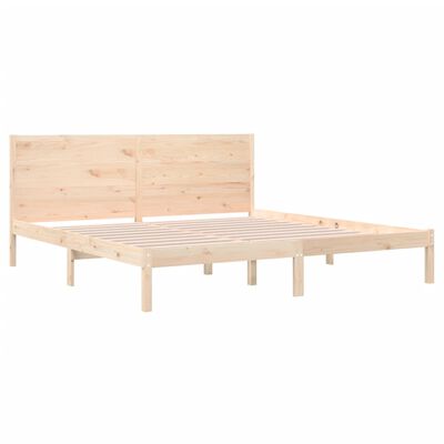 vidaXL Cadre de lit Bois de pin massif 200x200 cm