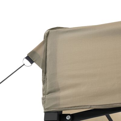 vidaXL Tente de réception pliable escamotable taupe 580x292x315 cm