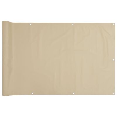 vidaXL Écran de balcon Beige 90x300 cm Tissu Oxford