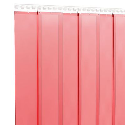 vidaXL Rideau de porte rouge 200 mmx1,6 mm 50 m PVC