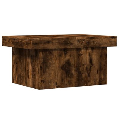 vidaXL Table basse chêne fumé 80x55x40 cm bois d'ingénierie