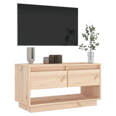 vidaXL Meuble TV 74x34x40 cm Bois de pin massif