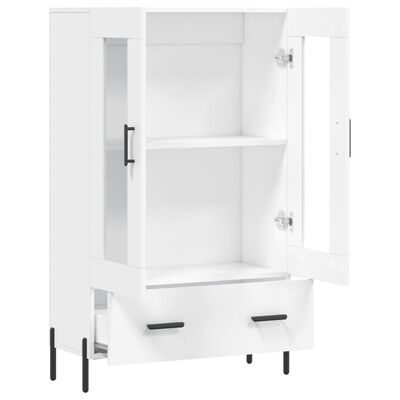 vidaXL Buffet haut blanc 69,5x31x115 cm bois d'ingénierie