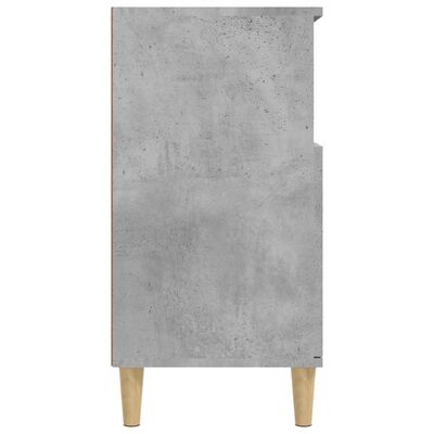 vidaXL Buffet Gris béton 60x35x70 cm Bois d'ingénierie