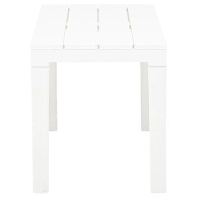 vidaXL Bancs de jardin lot de 2 Blanc Plastique