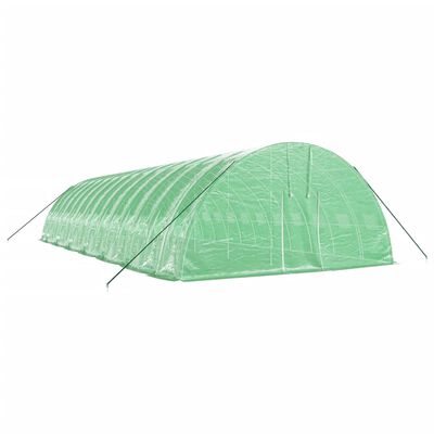 vidaXL Serre avec cadre en acier vert 84 m² 14x6x2,85 m