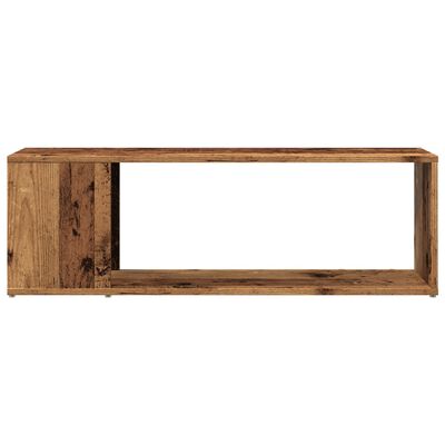 vidaXL Meuble TV vieux bois 100x24x32 cm bois d'ingénierie