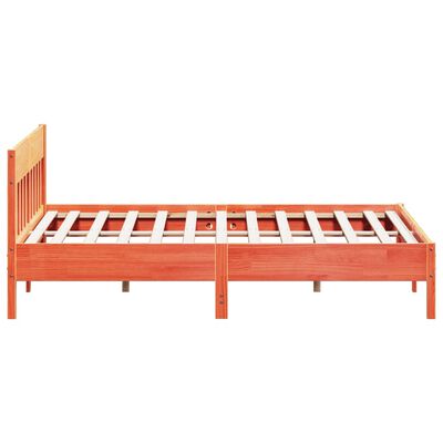 vidaXL Cadre de lit sans matelas cire marron 180x200cm bois pin massif