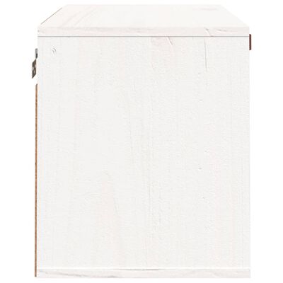 vidaXL Armoire murale Blanc 60x30x35 cm Bois de pin massif