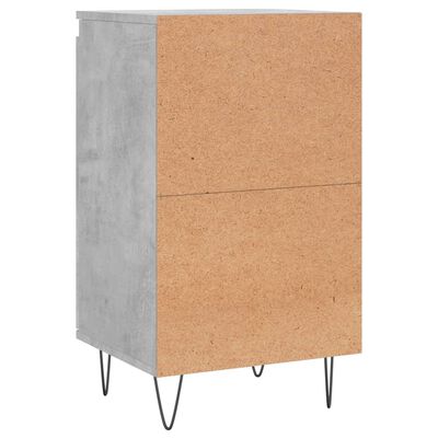 vidaXL Buffets 2 pcs gris béton 40x35x70 cm bois d'ingénierie