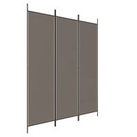 vidaXL Cloison de séparation 3 panneaux Anthracite 150x200 cm Tissu