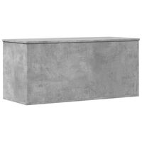 vidaXL Boîte de rangement gris béton 100x42x46 cm bois d'ingénierie