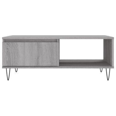 vidaXL Table basse sonoma gris 90x60x35 cm bois d'ingénierie