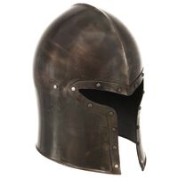 vidaXL Casque de chevalier médiéval antique pour GN Argenté Acier