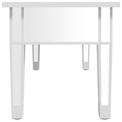 vidaXL Table basse à miroir 106x45x45 cm Bois d'ingénierie et verre