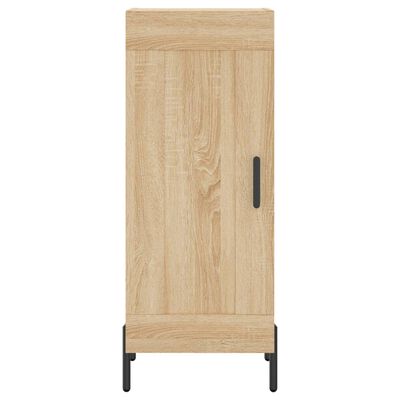 vidaXL Buffet haut Chêne sonoma 34,5x34x180 cm Bois d'ingénierie