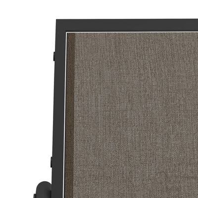 vidaXL Banc oscillant de jardin marron 120,5x76x86,5cm textilène/acier