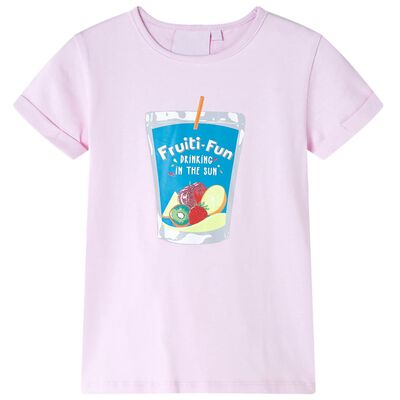 T-shirt pour enfants rose pâle 92