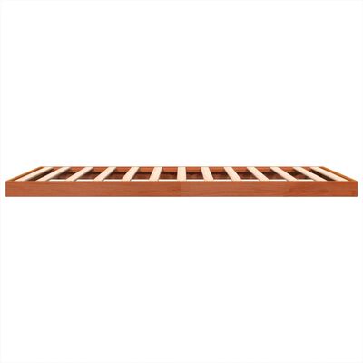 vidaXL Cadre de lit cire marron 120x200 cm bois de pin massif