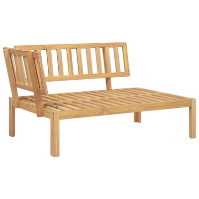 vidaXL Salon palette de jardin avec coussins 2pcs bois d'acacia massif