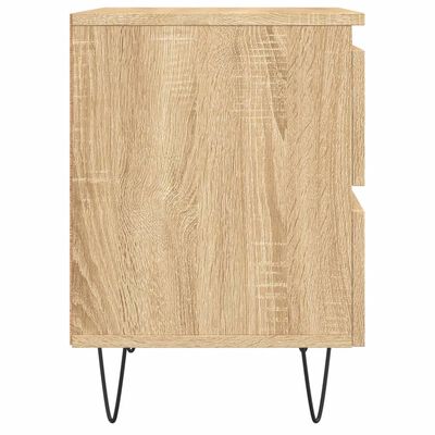 vidaXL Tables de chevet 2 pcs chêne sonoma 40x35x50 cm bois ingénierie