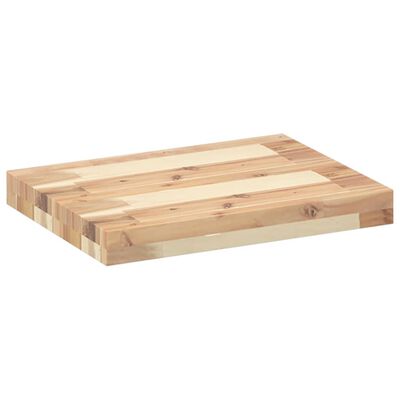 vidaXL Étagères flottantes 4 pcs 60x30x4 cm acacia massif non traité