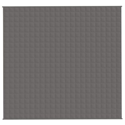 vidaXL Couverture lestée Gris 220x240 cm 11 kg Tissu