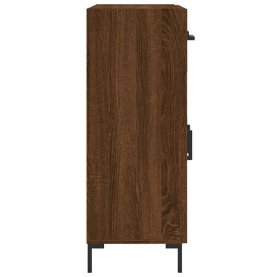 vidaXL Buffet chêne marron 69,5x34x90 cm bois d'ingénierie