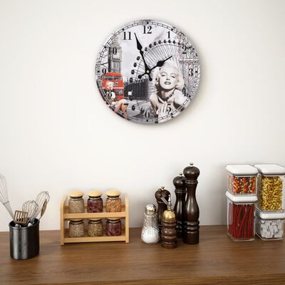 vidaXL Horloge murale vintage 30 cm