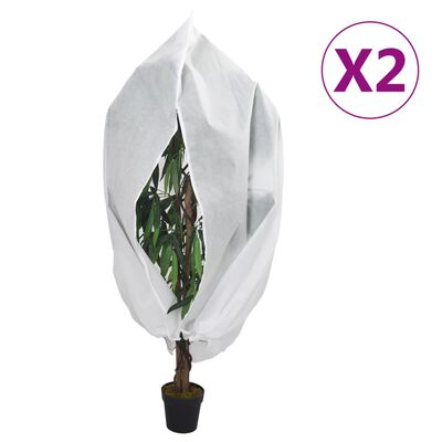 vidaXL Housses de protection pour plantes avec fermeture éclair 2 pcs