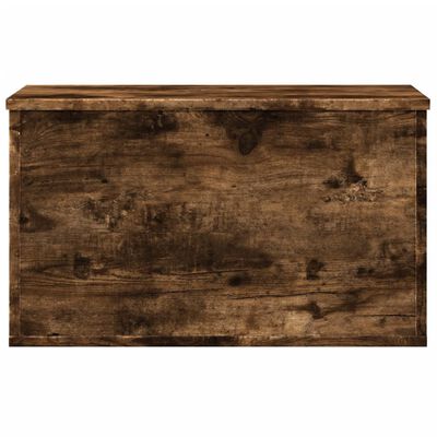 vidaXL Boîte de rangement chêne fumé 60x35x35 cm bois d'ingénierie