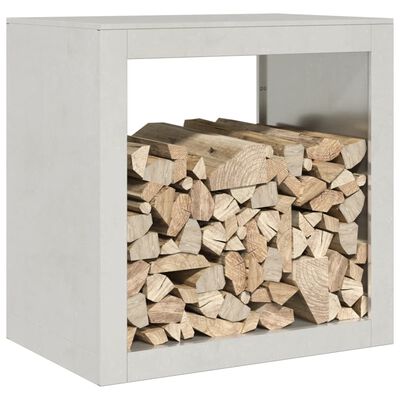 vidaXL Portant de bois de chauffage 60x40x60 cm acier inoxydable