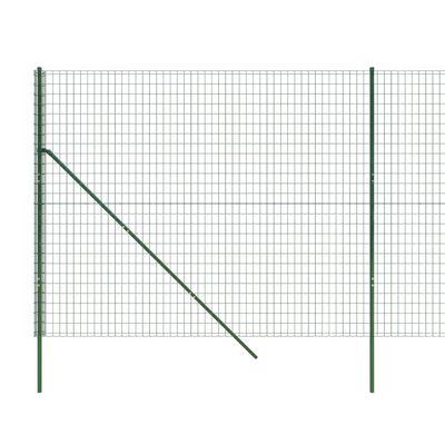 vidaXL Clôture en treillis métallique vert 1,8x10 m acier galvanisé