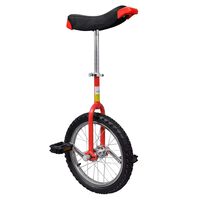 vidaXL Monocycle ajustable rouge 16 pouces