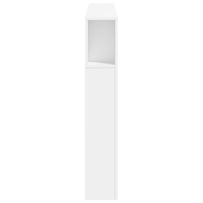 vidaXL Tête de lit à LED blanc 140x18,5x103,5 cm bois d'ingénierie