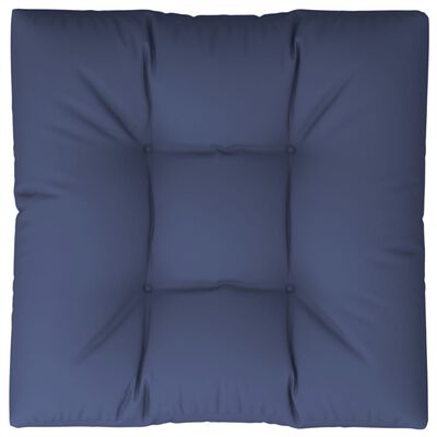 vidaXL Coussin de palette bleu marine 80x80x12 cm tissu