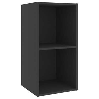 vidaXL Meuble TV gris 72x35x36,5 cm bois d’ingénierie